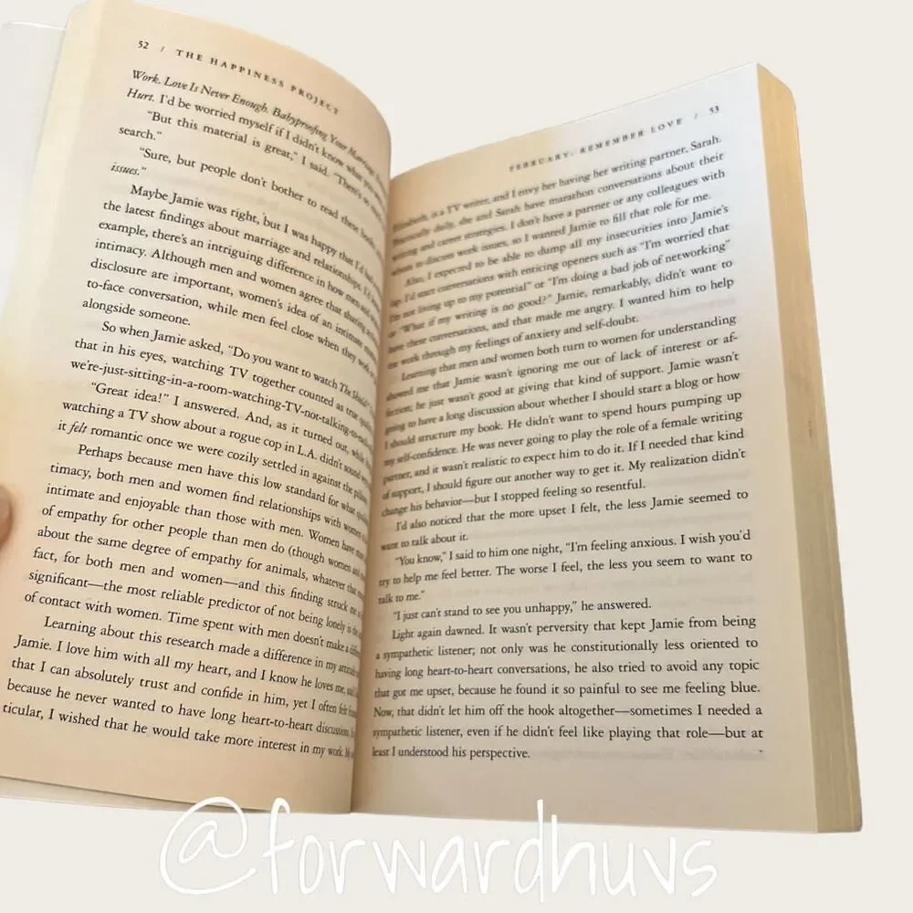 “The Happiness Project” by Gretchen Rubin Softcover Book
